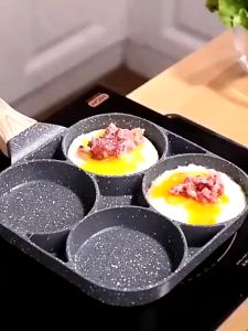 Chảo 4 ngăn cao cấp chảo chống dính 4 ô tiện lợi chảo chia ngăn mini