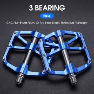 West Biking | WEST BIKING CNC 3 Bearing Bicycle Pedals Ultralight BMX MTB Road Bike Pedals Non-slip Aluminum Alloy Reflective Cycling Parts