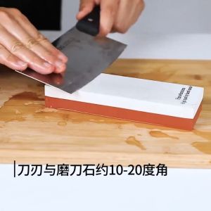 400/1000 Grit Whetstone Knife Sharpening Stone Waterstone Rubber Stone with Holder