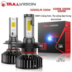 Bộ Bóng Đèn Pha LED Mini H7 4300K 5000K 6000K Nâng Cấp Đèn Xe Hơi Đa Năng Với H4 H8 H9 H11 9005 9006 Đèn Pha Ô Tô Turbo COB