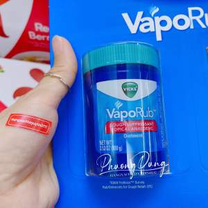 (Cắt lẻ 1 hủ 100g) Dầu tràm sáp cao bạch đàn cù là bôi giữ ấm Vicks Vaporub hàng chuẩn Mỹ suppressant topical analgesic