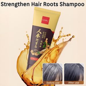 【White To Black】Ginseng And Polygonatum Odoratum Hair Care Shampoo Hair Loss Prevent Strengthen Hair Roots 人参玉竹护发洗发水