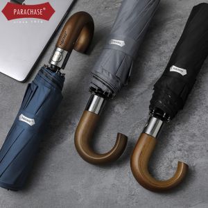 Lordwey ร่มชูชีพร่มพับอัตโนมัติผู้ชายผู้หญิง 10K ร่มป้องกันแสงยูวีกันลมกันฝนกันแสงแดด