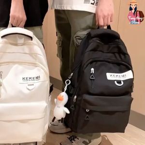 Cặp học sinh sinh viên nữ đi học đi chơi basic trắng đen xinh xắn cute phong cách thời trang hàn quốc ulzzang  TTS39