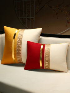 หมอนรองกระดูกสันหลังสีแดงสำหรับห้องทำงาน หมอนรองศีรษะสไตล์ห้องนั่งเล่น หมอนรองศีรษะสไตล์จีน หมอนรองศีรษะแบบครอบคลุม