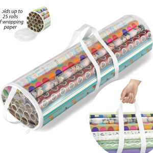 New Storage Bag Gift Storage Bag Wrapping Paper Transparent Storage Bag with Handle Waterproof Storage Bag Under Bed Storage
