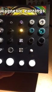 Anting Magnet Pria Diamond Rubber - Tanpa Tindik, Ukuran 0.8cm dan 0.6cm, Cubic Zirconia Sangat Bersinar, Magnet Kuat - Kualitas Tinggi dan Aman untuk Berolahraga