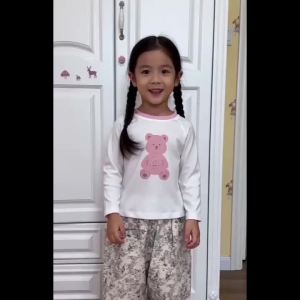 Sonkpuel | Children Summer Casual Pants Anti Mosquito Cotton Double Gauze Breathable Fashion Floral Print Trousers