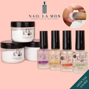 Bột đắp móng KDS 3in1 đắp bột nặn hoa bột nhúng 50g - Liên kết bột nhúng KDS base cứng bột top bóng rửa cọ