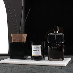 Modern Minimalist Bathroom Decorative Accessories Aromatherapy Perfume Tray Toilet Cabinet Display Artificial Crystal Home Decor