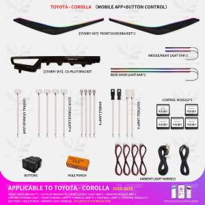 [Toyota Corolla Altis] OEM Interior RGB LED Ambient Light