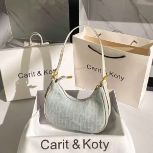 C & K⚡Miễn Phí Vận Chuyển⚡ Túi Nữ Túi Đeo Vai Mới Túi Vải Nhỏ Cổ Điển Túi KẸP NÁCH Baguette