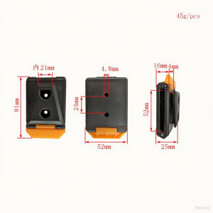 EELHOE | ~~1/2Pcs Waist Bag Clip Sturdy ABS Quick Attach Waist Buckle For Outdoors Enthusiasts And Frequent Gear Changers DIY Accessories