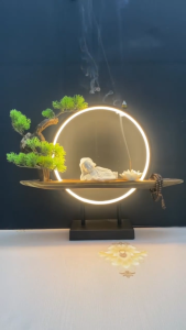 Thác Khói Phong Thuỷ Tiểu Cảnh Trầm Hương Thiền Vị An Viên Thiền An Shop Decor Không Gian Sống.