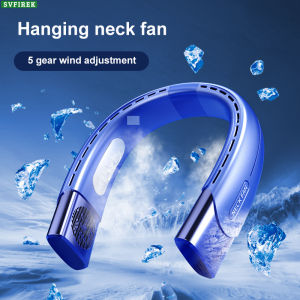 2023 New Turbo Không Khí Lạnh Quạt Đeo Cổ Quạt Cầm Tay 5 Tốc Độ Có Thể Điều Chỉnh Thể Thao Quạt USB Lạnh Không Cánh Quạt Đeo Cổ Ngoài Trời Lười Biếng Quạt Tản Nhiệt
