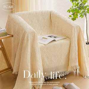 Nordic Style Full Coverage Sofa Cover Cotton & Linen
