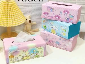 กล่องกระดาษเช็ด ทำความสะอาด 22.3×13×9 วัสดุแข็งแรง หุ้มหนัง PU