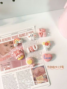 Moon Exchange Pink Cake Creative Magnetic Pinboard Fridge Magnet Hole Board Blackboard Home Decorations Storage Cartoon Anime