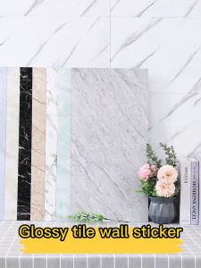 EHOME   T148 Self Adhesive 3d Marble Wallpaper Size 30×60cm Foam Marble Design Waterproof Self Adhesive Sticker Living Room Bathroom Home Decoration
