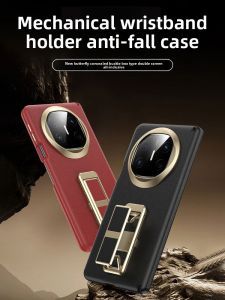 xilixili | Huawei MateX6 Luxury Leather Phone Case Dual-Sided Full Protection Male Edition Front Frame Middle Axis Protection Collectors Item