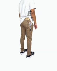 Celana Chino Panjang Pria Slimfit Fifteen Denim Kerja Harian Santai Casual Formal Mocca Abu Cream Hitam Hijau Army Navy Blue Size 27 34