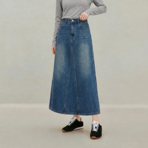 INMAN | Retro Rhinestone High Waisted A-Line Skirt Slim New Autumn