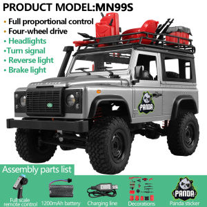 Official Licensed 1/12 4WD Off-Road RC Car MN98 Mn99S 2.4G Remote Control SUV Version Electric Climbing Car Model Toys for Kids