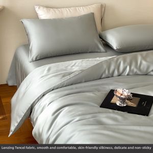 shui yang | Luxury Summer Ice Silk Cooling Bedding Set 4 Pieces
