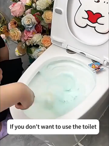 Hodeso Toilet Bowl Cleaner Automatic Toilet Tank Cleaning Stick Blue Water Toilet Cleaner Deodorizer Long Lasting 150g