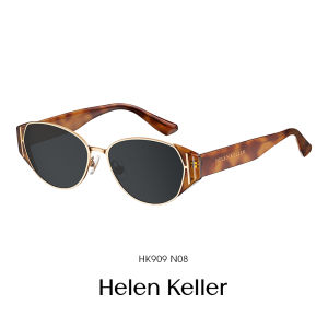 HELEN KELLER | Cat Eye Round Frame Trendy Versatile Sun Glasses