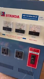 Ổn Áp Standa 75KVA DR-I dải 50-250V THMN CÓ THÊM 3 ĐỒNG HỒ VÀ 2 Ổ CẮM