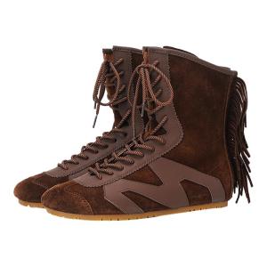 Minnetonka | Retro Brown Leather Tassel Boots