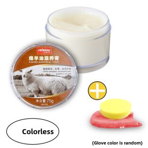 Solunar Sheep Oil Leather Conditioner Black Nourishing Cream for Genuine Leather Shoes And Clothes Colorless Universal Care Agent