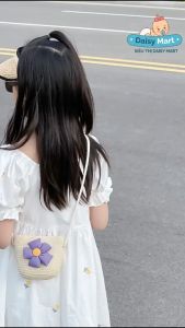 Túi xách rơm cho bé gái thời trang hiện đại