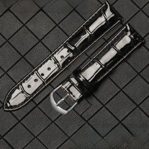 Woalmorn | Dây đeo đồng hồ da thật bóng mượt cho nam và nữ chống thấm nước tương thích với Fiyada Oris Iron Dial Mido Dây đeo đồng hồ bằng da