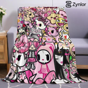 Beast Kingdom | Anime T-TokiDoki PopS Chăn Lông Cừu Siêu Mềm Mại Ấm Áp Halloween Ấm Cúng Ném Cho Ghế Sofa Phòng Ngủ Sử Dụng Tất Cả Các Mùa