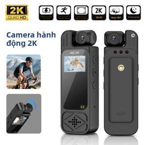 Camera Thể Thao Mini WiFi 2K Máy Ghi Video Kỹ Thuật Số Cầm Tay Máy Quay Video Hồng Ngoại 13 Inch BodyCam Của Cảnh Sát Với Pin 150mAh