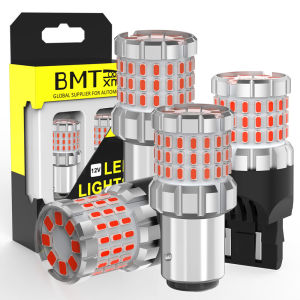 BMTxms Đèn Phanh LED 62SMD T20 7443 W21/5W P27/5W Đa Năng Phù Hợp Với Xe Ô Tô Moto Đèn Dừng Đỏ Bay15D P21/5W Ba15d 1157 Baw15d Pr21/5W Baz15d P21/4W
