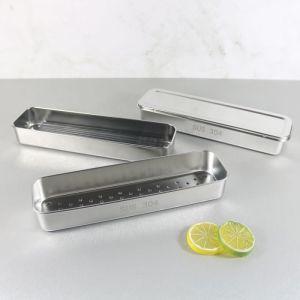 304 Stainless Steel Disinfection Cabinet Chopsticks Box Tableware Draining Rack Kitchen Storage Rack Knife Fork and Spoon Basket Chopsticks Storage Box