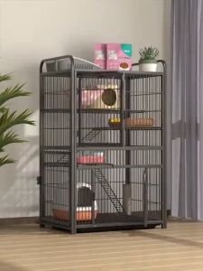 Premium Rumah Kucings Dog Cage Platform Rumah Kucing Cat Cage Sangkar Kucing Villa Besar 2 3 Tingkat 4 Level Pets Cages House Indoor