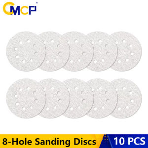 CMCP 10Pcs Sanding Discs 5Inch 125mm Hook Loop Sandpaper 60-1000 Grit Sander Disc Abrasives Tools for Polish Machine