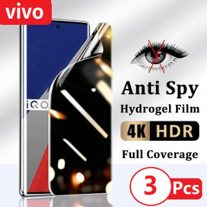 3Pcs Privacy Hydrogel Film Screen Protector For Vivo Iqoo Z10x Z10 Neo 10R 10 Pro Z9s Z9 Z9x Lite Without Fingerprint Unlocking