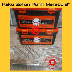 (15 pcs) Paku Beton Putih 3 Inch / Paku Tembok 7.5CM
