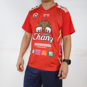 เสื้อกีฬาพิมพ์ลาย เสื้อกีฬาสี แถมฟรีเบอร์เฟล็กซ์ DTF เสื้อรุ่นนี้สุ่มลายที่พิมพ์ *ย้ำ*เลือกได้แค่สี