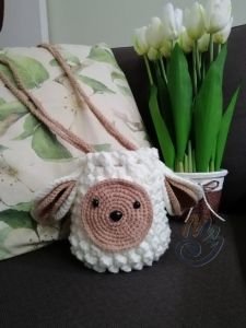 NN. Little Lamb Bag กระเป๋าลูกแกะน้อย กระเป๋าถัก กระเป๋าน่ารัก กระเป๋าสะพาย แฮนด์เมด handmade Bag ( PRE-ORDER 7-14 Days พรีออเดอร์ 7-14 วัน)