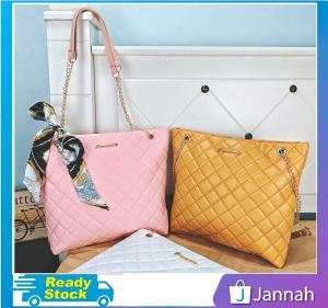 Jannah Beg Tangan Wanita Bahu Jinjing Silang ( Scarf Women Travel Office Outer Sling Shoulder Tote Bag Handbag ) 1P4