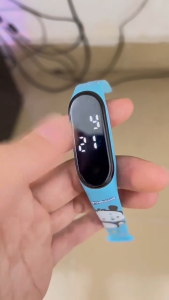 SG Wild Rose Silicone Sports Watch – Oil Painting Style Student Wristband Bracelet