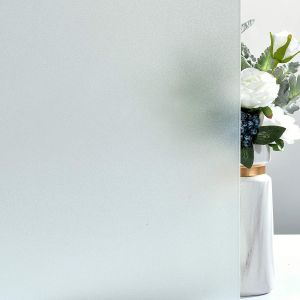 Frosted Privacy Window Film Non Adhesive UV Blocking Removable Glass Covering Opaque Electrostatic Blackout Window Sticker