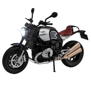 ไฟ1:12 BMW R NineT รถ Diecast เสียงโมเดลมอเตอร์ไซค์อัลลอยรถสะสมคนรักวันเกิดสำหรับเด็กของขวัญโลหะของเล่นเด็กผู้ชาย