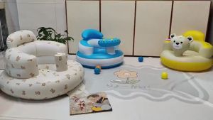 Inflatable Portable Baby Sofa Seat Inflatable Air Sofa Support Seat High Chair Baby Sitting Training